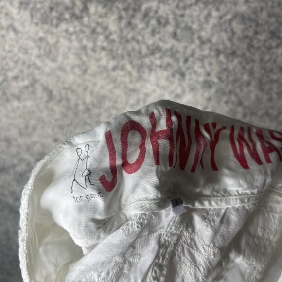 Johnny Was Shorts Womens 0 White Embroidered Eyelet Cargo Boho Festival Summer - Picture 6 of 8